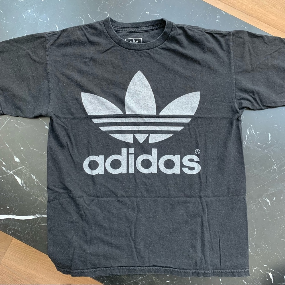 Black adidas tee